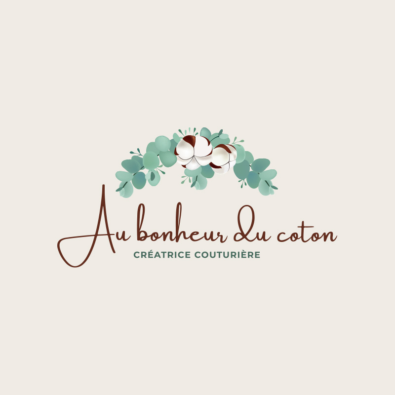 référence logo - Au bonheur du coton